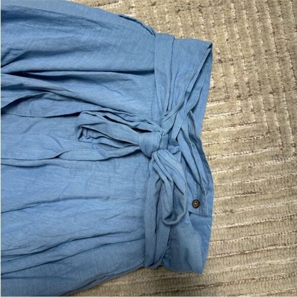 New Free People Convertible Skirt Dress Blue S - Picture 5 of 8